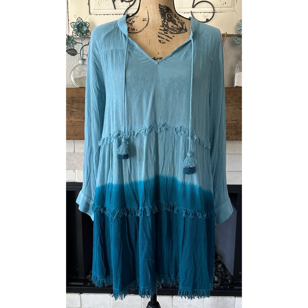 Roxy Tie Dye Long Sleeve Cover Up